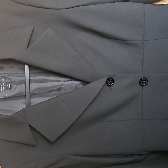 Tahari Women's Long Black Suite Coat - Picture 3 of 9